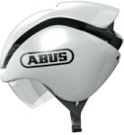 ABUS - casca ciclism sosea triatlon Gamechanger tri helmet - alb lucios negru (ABS6427) - ecalator