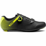 Northwave Core Plus 2 - pantofi pentru ciclism sosea - negru-galben-fluo (80211012-04) - ecalator