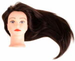 BigBuy Fodrász tanuló babafej - gyakorló babafej természetes hajjal - 70 cm hosszú barna haj (BBI-6961)