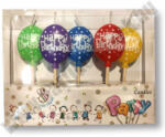  Happy Birthday lufis születésnapi gyertyakészlet, 5db-os
