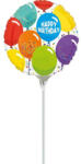 Amscan - Lufi fóliás "Happy Birthday Celebration" kerek 9" A15 (R4067409) (R4067409)