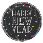 Qualatex Fólia lufi 18" 45cm Happy New Year (LUFI871723)