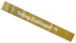  Vállszalag Boldog születésnapot felirattal arany színű 9, 5cmx1, 6m 618009 (618009)
