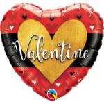 Qualatex Fólia lufi 18" 46cm "Valentine" szív (LUFI957385)