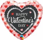 Qualatex Fólia lufi 18" 46cm "Happy Valentines Day " szív (LUFI917400)