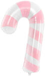 Partydeco Óriás fólia lufi 32" 82cm cukorka alakú, pink csíkos, candy (LUFI334069)