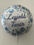  Fólia lufi 18" 45cm Legjobb tanár, héliummal töltve (LUFI782640)