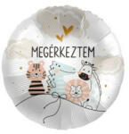  Fólia lufi babaszületésre 17" 42cm - Megérkeztem, mpr-70159 (LUFI178220)