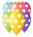  Léggömb, 30 cm, teli pöttyös (PT11PRPOTY) - papirtar