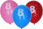 WIKY Felfújható léggömb 30 cm - 5 db-os készlet, 8-as számmal (WKW009920)