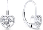 Brilio Silver Gyengéd ezüst szív fülbevalók EA335W - vivantis