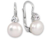 Soliter Brilio Fehér arany fülbevaló kristállyal és gyönggyel 745 235 001 00102 0700000