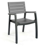 Keter Harmony kartámaszos műanyag kerti szék, grafit-hűvös szürke (255242)