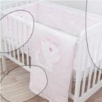 toTs Set pentru pătuț Classic Pink Melange toT's-smarTrike pilotă cuib și cearșaf roz de la 0 luni (TO210108) Lenjerii de pat bebelusi‎, patura bebelusi