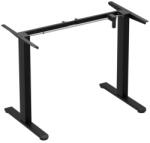 LVN System Állítható szélességű elektromos íróasztal láb ülő-/állómunkához memória funkció +USB fekete LVN System Flex+ LV0739 (LV0739)