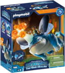 Playmobil 71082 Dragons: The Nine Realms - Plowhorn & D'Angelo, Construction Toy (With Crystal Rock to Blow Up) (71082)