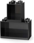 Room Copenhagen LEGO Regal Brick Shelf 8+4, Set 41171733 (black, 2 shelves) (41171733)