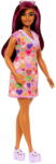 Barbie Mattel Barbie Fashionistas doll with pink highlights and heart print dress (HJT04) - vexio Papusa