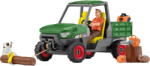 Schleich Farm World forest farmer with vehicle, toy figure (42659) - vexio Figurina