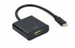 Gembird A-CM-HDMIF-03 USB Type-C to HDMI 4K30Hz adapter cable Black (A-CM-HDMIF-03) - pcland
