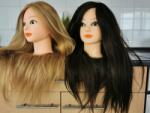 90%humán tanuló gyakorló modellező babafej 50 cm természetes hajj (pepita-2212271)