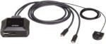 ATEN US3312, KVM превключвател, 2-портов, 4K, 1x Display Port, 1x USB type C (US3312-AT)