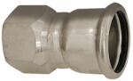  Bänninger 76mm*2 1/2˝ BM csatlakozó, INOX (rozsdamentes), SS 304, Hőszivattyús és fűtési rendszerekhez