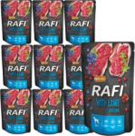  Dolina Noteci Rafi bárányhússal kutyáknak - tasak 10x300g (fekete csomag)