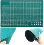 Verk Group Öngyógyító modellező vágószőnyeg sablonokkal, kétoldalas, 30x22 cm, zöld