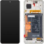  0235AGDR Gyári Honor 90 LCD kijelző érintővel, Ezüst kerettel előlap, akkumlátorral (0235AGDR)