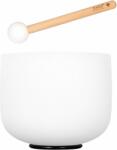 Sela 8" Crystal Singing Bowl Frosted 432 Hz F incl. 1 Wood Mallet (SECFU8F)