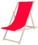 SPRINGOS Napozószék, strandszék, napozóágy - piros (DC0010-OXFORD10)