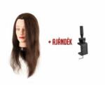 Eurostil babafej humán hajjal, 45-50 cm + AJÁNDÉK TARTÓ - hairpower