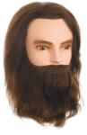 Hair Tools Karl férfi szakállas babafej, 25 cm