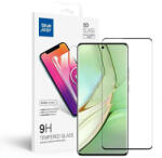 Motorola Edge 40 Pro üvegfólia, tempered glass, előlapi, 5D, edzett, hajlított, fekete kerettel, BlueStar