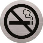 HELIT Információs tábla, rozsdamentes acél, HELIT, tilos a dohányzás - argentumshop