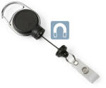 Durable Névkitűző tartó Durable kihúzható patentos, extra erős, fekete (832901) - argentumshop