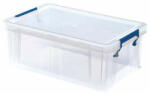 Fellowes Műanyag tároló doboz, átlátszó, 10 liter, FELLOWES, "ProStore