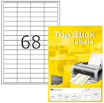 Topstick Etikett címke Topstick 48.5x16.9 mm szegéllyel 100 ív 6800 db/doboz (8729) - argentumshop