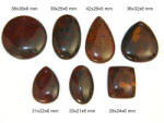  Cabochon / Pandantiv Jasp Heliotrop Mineral Natural - Rotund - Oval - Patrat - Picatura - 28-42x21-38x5-6 mm - 1 Buc