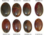 Cabochon / Pandantiv Jasp Heliotrop Mineral Natural - Oval - 40-49x27-32x5-7 mm - 1 Buc