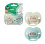 Tommee Tippee Set 2 Suzete ortodontice Tommee Tippee Anytime, 0-6 luni, Gri/Albastru, cutie sterilizare (5010415333544/1)