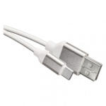 EMOS Töltő- és adatkábel USB-A 2.0 / USB-C 2.0, 1 m, fehér (SM7025W) - conlight