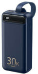 REMAX PowerBank - Bole Series 30000mAh - PD 20W+QC 22, 5W - Kék