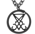 FALON Colier negru Sigiliul lui Lucifer - PSY1074
