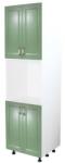Spectral Mobila Soldat 60 cu 4 usi cu spatiu cuptor Zebra MDF verde drept
