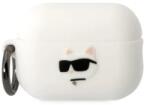 Karl Lagerfeld Husa Karl Lagerfeld 3D Choupette Head pentru Airpods Pro 2 White (3666339099275)