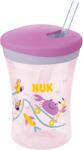 Nuk Чаша със сламка Nuk Evolution - Action Cup, 230 ml, 12+ месеца, Лилава (10255600)