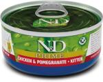 N&D Conserva N&D Prime Kitten cu Pui si Rodie, 70 g