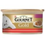  Purina Hrana Umeda pentru Pisici Conserva Gourmet Gold cu Vita in Sos, 85 g